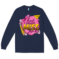 Navy little miss pre k Long Sleeve Tee - texasbilliewilder