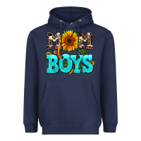 Navy mom of boys Heavyweight Hoodie - AdoDesignShop