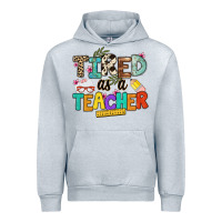 Heather Grey tired as a teacher Urban Hoodie - NancyCooperArtShop