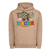 Pigment Burro tired as a teacher Urban Hoodie - NancyCooperArtShop