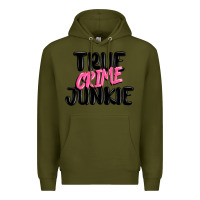 Army Green true crime junkie Premium Hoodie - MaliasSmallBusiness