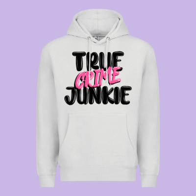 True Crime Junkie Premium Hoodie Designed By Maliassmallbusiness
