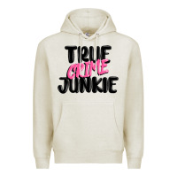 Oatmeal Heather true crime junkie Premium Hoodie - MaliasSmallBusiness
