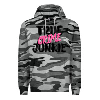 Slate Camo true crime junkie Premium Hoodie - MaliasSmallBusiness