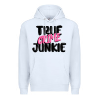 White true crime junkie Premium Hoodie - MaliasSmallBusiness