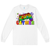 White Gaymer Long Sleeve Tee - Zillion Design Studio