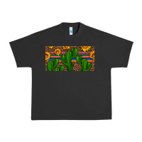 Pigment Black sunflowers and cactus license plate Urban Heavy Tee - Artiststas