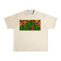 Sandshell sunflowers and cactus license plate Urban Heavy Tee - Artiststas