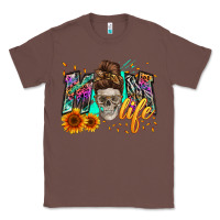 Chestnut mom life with skull Classic Tee - Zillion Design Studio