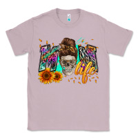 Lilac mom life with skull Classic Tee - Zillion Design Studio