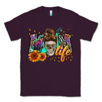 Plum mom life with skull Classic Tee - Zillion Design Studio