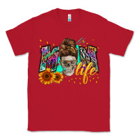 Red mom life with skull Classic Tee - Zillion Design Studio