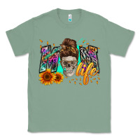 Sage mom life with skull Classic Tee - Zillion Design Studio