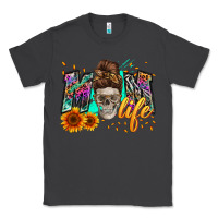 Smoke mom life with skull Classic Tee - Zillion Design Studio