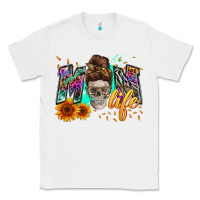 White mom life with skull Classic Tee - Zillion Design Studio