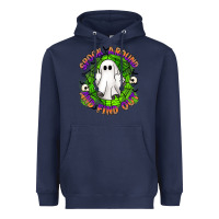 Navy spook aound and find out Heavyweight Hoodie - Artiststas