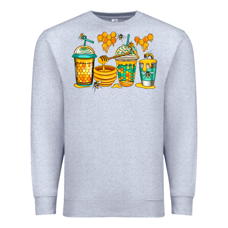 Bumble Bee Honey Coffee Premium Sweatshirt by Jasminsmagicworld | Teevron