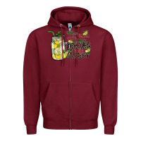 Burgundy when life gives you lemons add sugar Zipper Hoodie - SublimationCraftShop