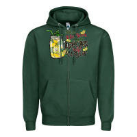 Sports Green when life gives you lemons add sugar Zipper Hoodie - SublimationCraftShop