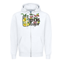 White when life gives you lemons add sugar Zipper Hoodie - SublimationCraftShop