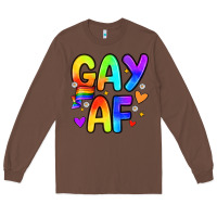 Chestnut gay af Long Sleeve Tee - Zillion Design Studio