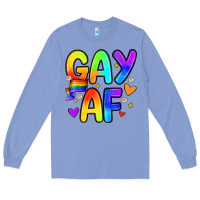 Colony Blue gay af Long Sleeve Tee - Zillion Design Studio