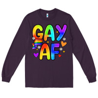 Plum gay af Long Sleeve Tee - Zillion Design Studio