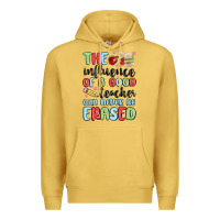 Antique Gold the influence of a good teacher can never be  eras Premium Hoodie - MaliasSmallBusiness