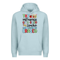 Blue Mist the influence of a good teacher can never be  eras Premium Hoodie - MaliasSmallBusiness