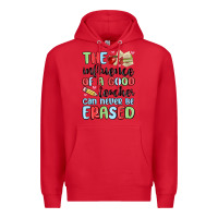 Red the influence of a good teacher can never be  eras Premium Hoodie - MaliasSmallBusiness
