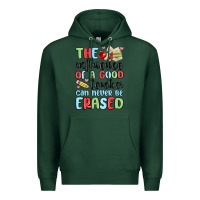 Sports Green the influence of a good teacher can never be  eras Premium Hoodie - MaliasSmallBusiness