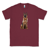 Burgundy german shepherd Classic Tee - RanaPortraitStore