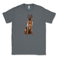 Charcoal Heather german shepherd Classic Tee - RanaPortraitStore