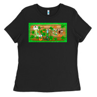 Black st.patricks nurse license plate template Ladies Tee - BarkalooDesign