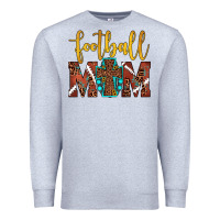 Heather Grey football mom Premium Sweatshirt - JahusDesignShop