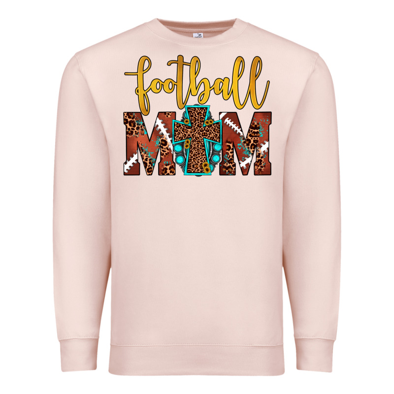 Football Mom Premium Sweatshirt by JahusDesignShop | Teevron