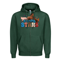 Sports Green Horse pig chicken with oh my stars Zipper Hoodie - Neo Western
