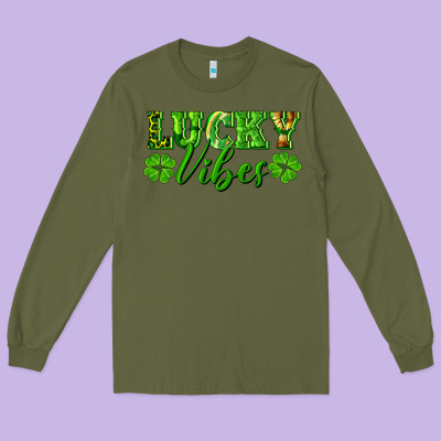 Lucky Vibes Long Sleeve Tee Designed By Ranaportraitstore