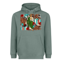 Sage san judas leopard cowhide background Heavyweight Hoodie - JahusDesignShop