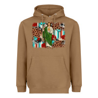 Toasted Coconut san judas leopard cowhide background Heavyweight Hoodie - JahusDesignShop