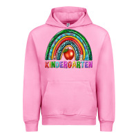 Fuchsia Pink rainbow kindergarten Urban Hoodie - NancyCooperArtShop