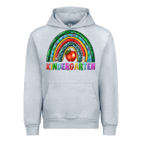 Heather Grey rainbow kindergarten Urban Hoodie - NancyCooperArtShop