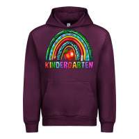 Mauve Wine rainbow kindergarten Urban Hoodie - NancyCooperArtShop