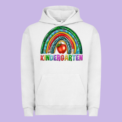 Rainbow Kindergarten Urban Hoodie Designed By Nancycooperartshop