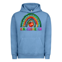 Pigment Pebble Blue rainbow kindergarten Urban Hoodie - NancyCooperArtShop