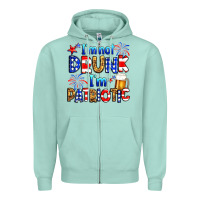 Seafoam I'm not drunk I'm patriotic Zipper Hoodie - Neo Western