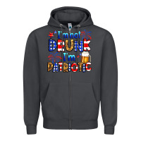 Smoke I'm not drunk I'm patriotic Zipper Hoodie - Neo Western