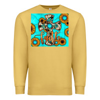 Antique Gold cross tumbler Premium Sweatshirt - JahusDesignShop