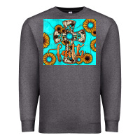 Charcoal Heather cross tumbler Premium Sweatshirt - JahusDesignShop