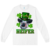 White lucky heifer Long Sleeve Tee - RanaPortraitStore